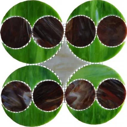 Glass Mosaic Tile | Boton for wholesale by Maurimosaic