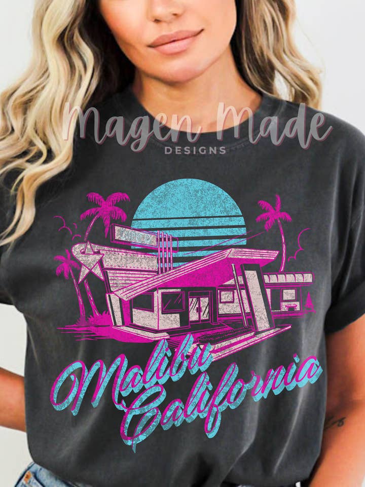 Transfert d'impression d'écran à Malibu en Californie pour la vente par Magen Made Designs