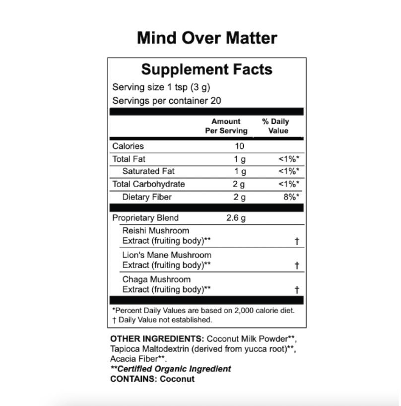 Apothékary - Wholesale Powdered Health Drink - Mind Over Matter® - focus & cognition herbal supplement8