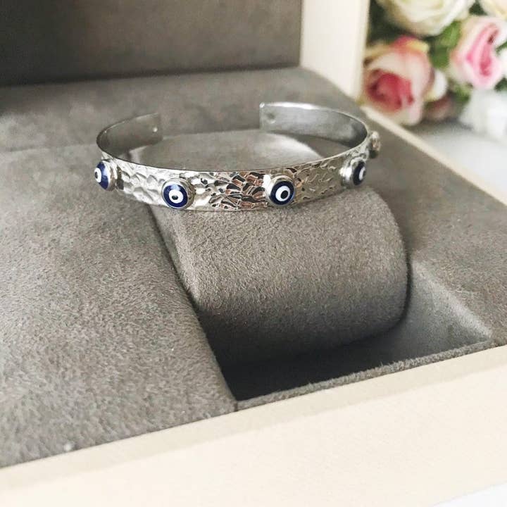 Evileyefavor - Venta al por mayor Brazalete - Pulsera brazalete, pulsera de mal de ojo, pulsera de plata de oro rosa7