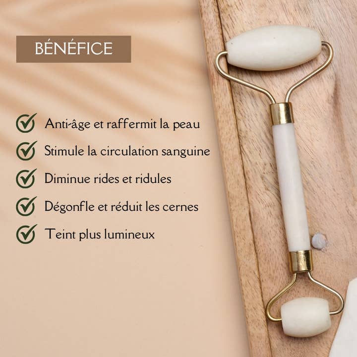 Zen'Arôme - Wholesale Face/beauty roller - Natural Stone Face Roller Massager | 3 Models12