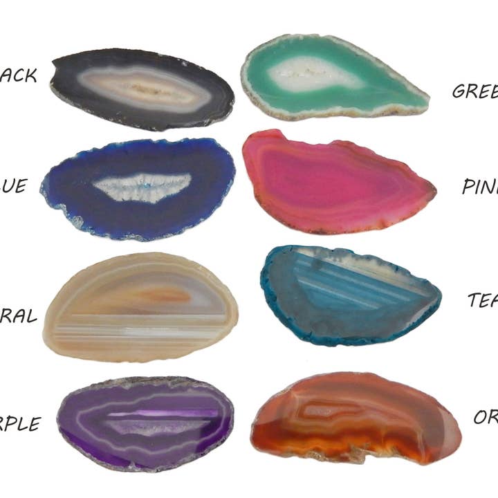 Rock Paradise - Wholesale Spirituele steen/kristal - Top Geboord Agaat Kristal Schijven - Top Geboord - Maat #010