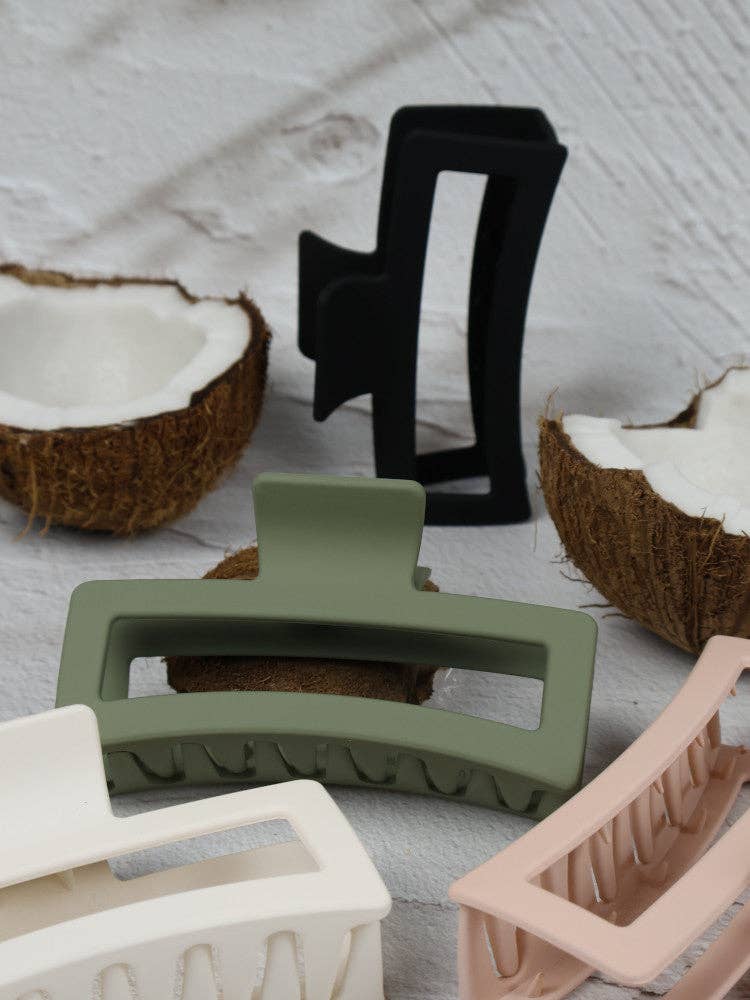 Nakoa The Label - Wholesale Hair Clip - Women's - Claw Clip - Jumbo Elongated Rectangle - Nude1