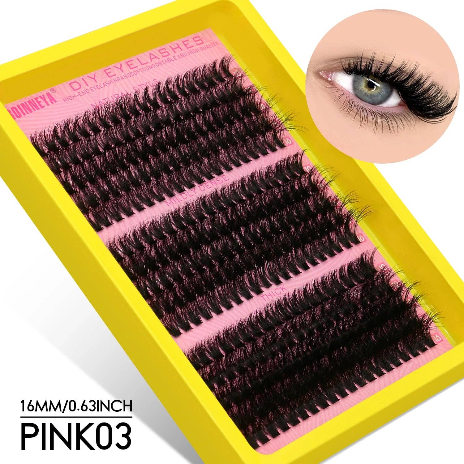 Hair Imports NYC - Wholesale False/Fake Eyelashes - Fluffy Lash Clusters - D/DD Curl Wispy Individual DIY Eyelash Extensions2