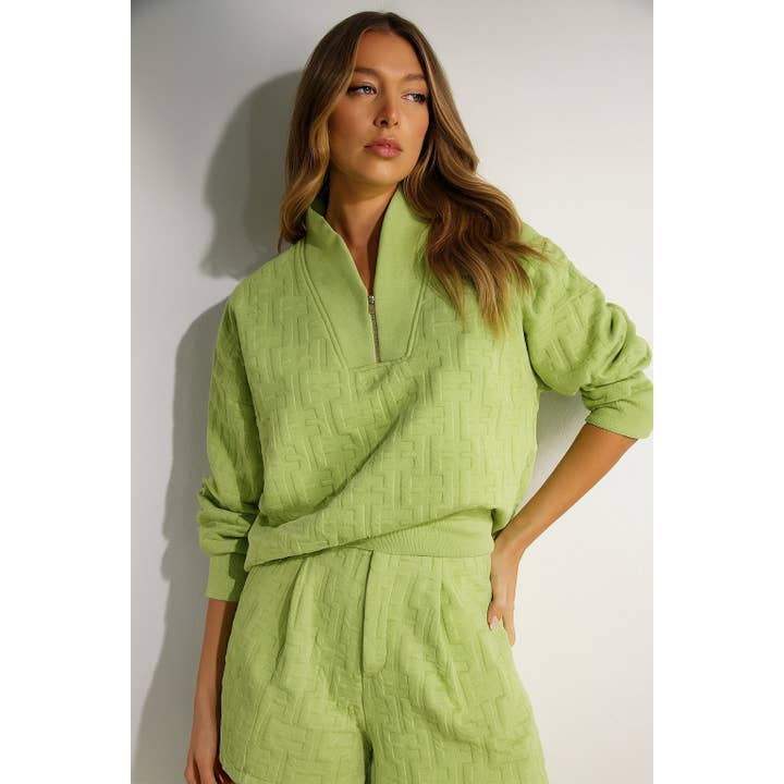 Mulla - Wholesale Top & Short Set (NOT Loungewear) - Women's - Textured Beige Lounge Set6