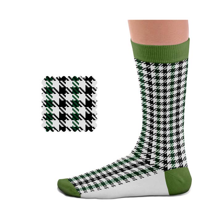 Sock Affairs - Wholesale Socks - Unisex - Pepita Black-Green Socks Gift