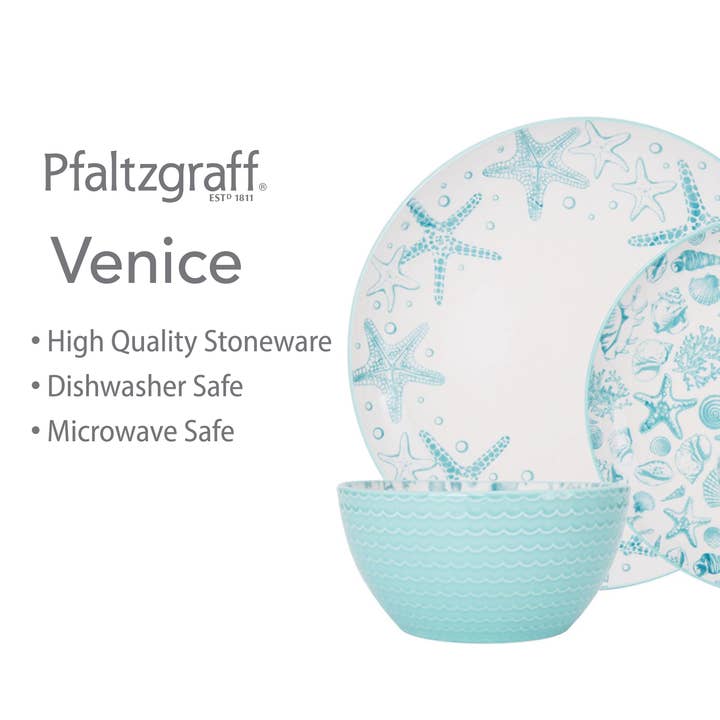 Fitz and Floyd® Mikasa® Pfaltzgraff® - Wholesale Dinnerware Set - Pfaltzgraff Venice 16PC DW Set Brown Bx Pkg