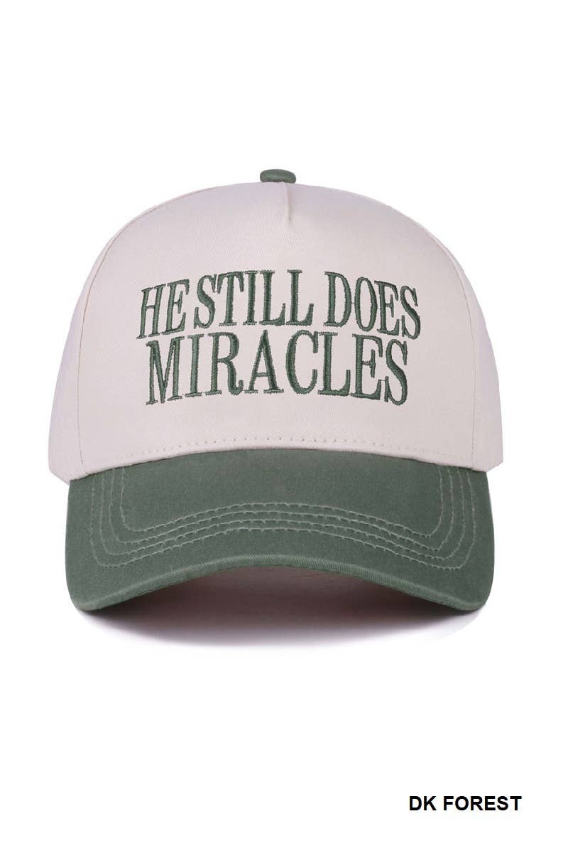 Vanilla Monkey - Wholesale Baseball Cap - Women's - He Still Does Miracles Two Tone Canvas Cotton Cap1
