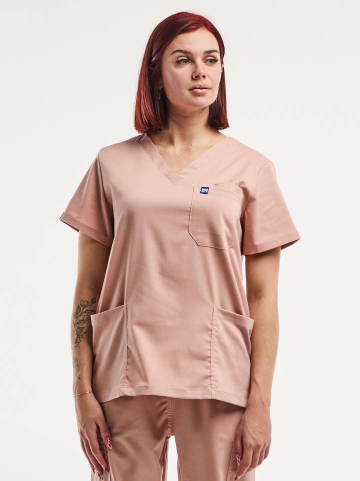 AELIN – wholesale Sjukvårdsuniform – dam – EMMA - Medicinsk klädsel - Kvinna - Ljusrosa3