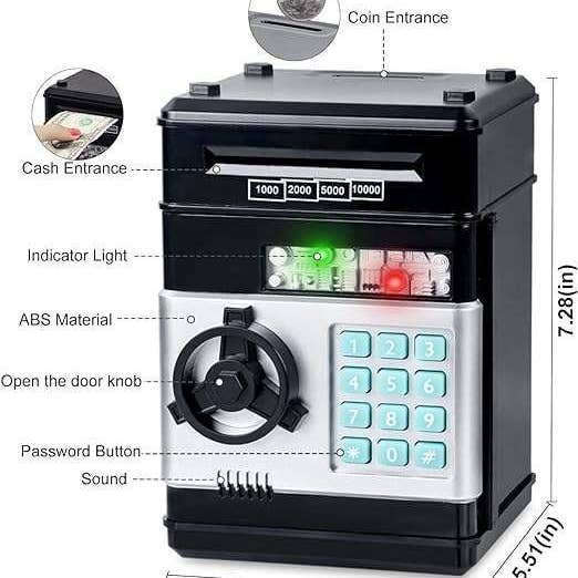 VIGOR - Wholesale Money/piggy bank – Child & baby - Best Gift Piggy Bank Electronic Mini ATM for Kids(10 Pack)3