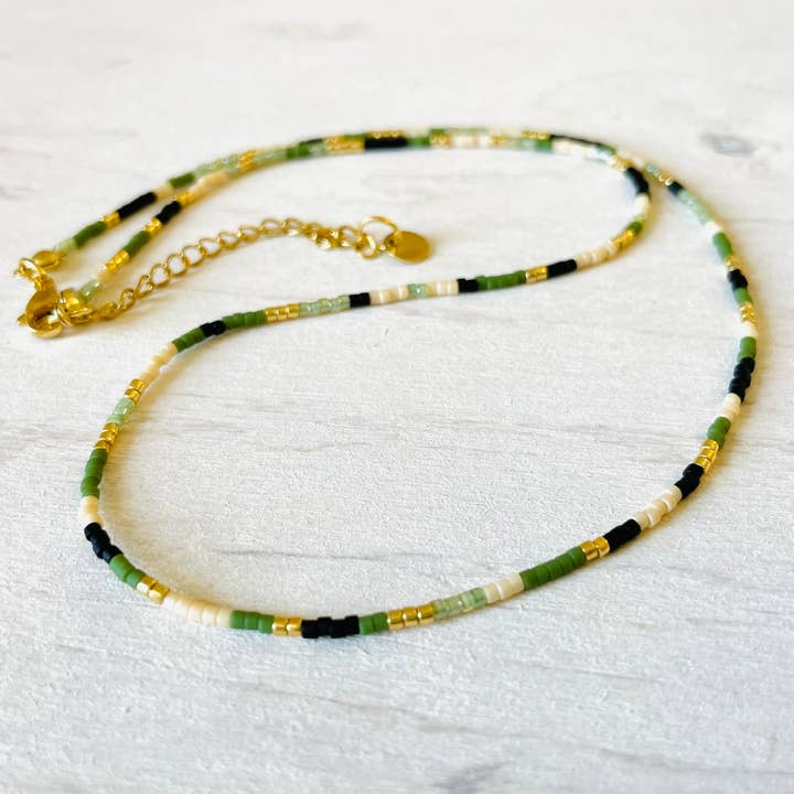 Atelline - Wholesale Kralen/parelketting - Parelsnoer, roestvrijstalen ketting, choker C041