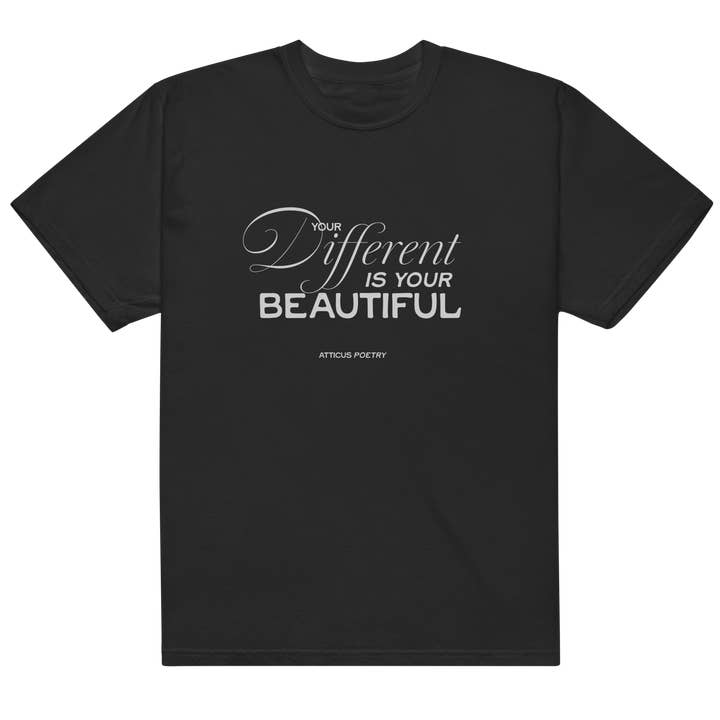 Your Different Vintage Black Tee for wholesale by Atticus Poetry
