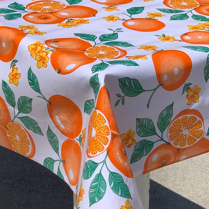 Oranges Tablecloth for wholesale by Oilcloth International