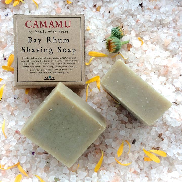 Jabón de afeitar Bay Rhum para venta al por mayor de Camamu Soap
