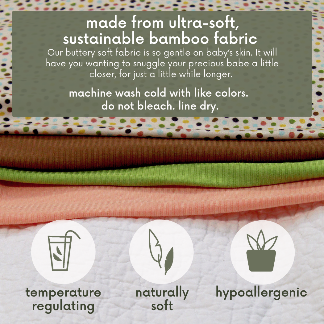 Dappled Dot Bamboo Baby Romper 2 Piece Set for wholesale on Faire4