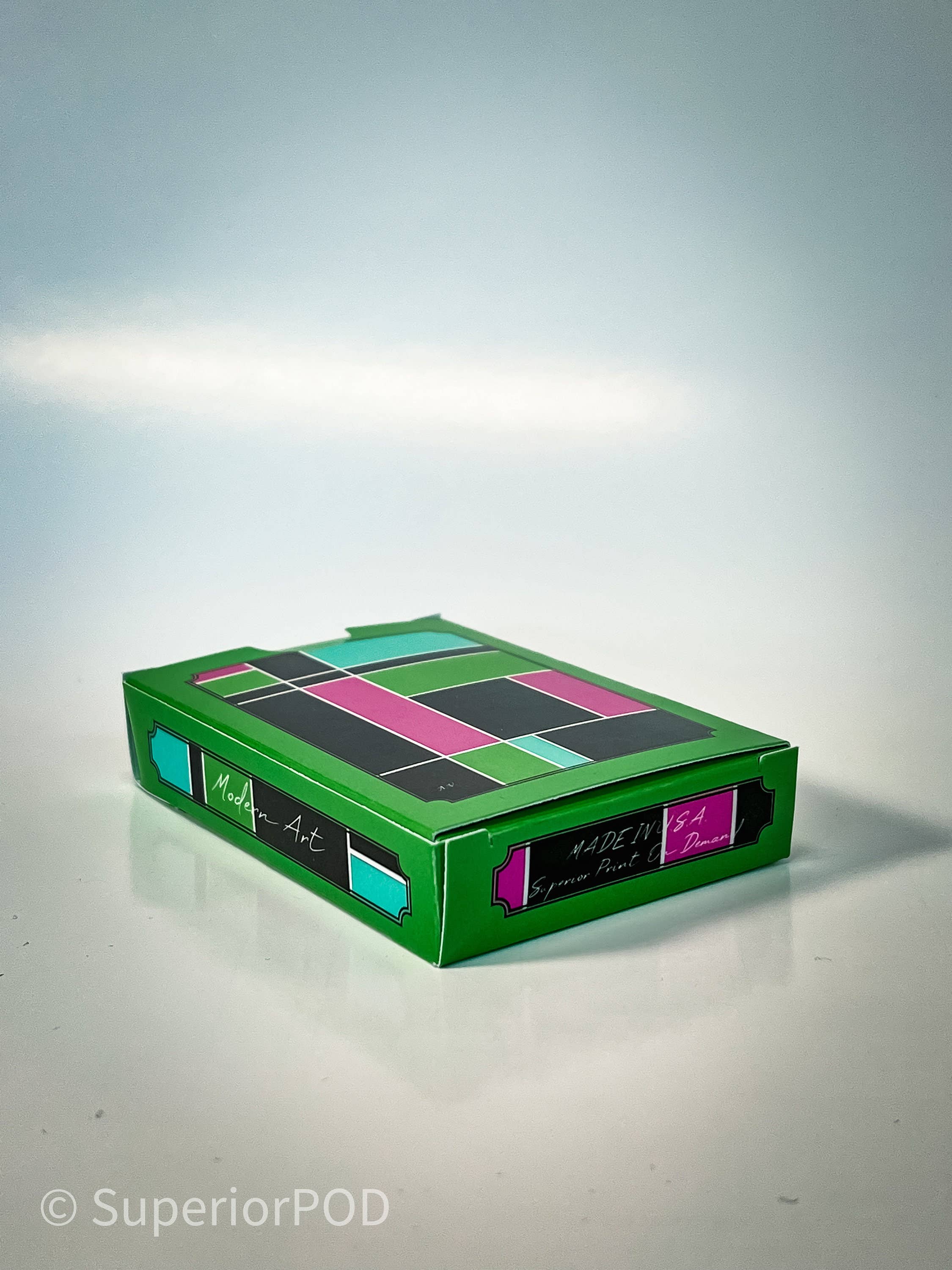 Superior Print on Demand - Wholesale Speelkaarten - MODERNE KUNST Premium Samenstelling Negatieve Pokerkaarten6