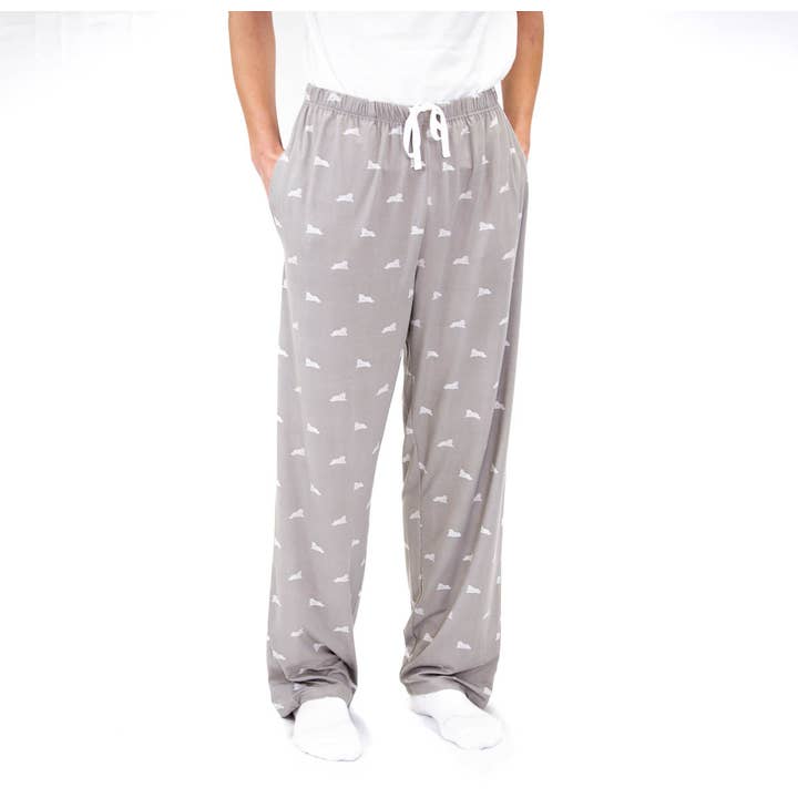 Men's Tiger Sleep Pants Gray/White -Asst. for wholesale by The Royal Standard