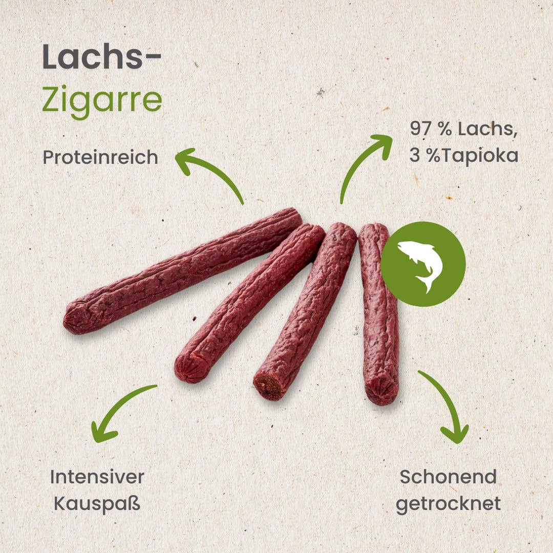 Kauartikel.com GmbH - Wholesale Pet Treats - Dog - Salmon cigar3
