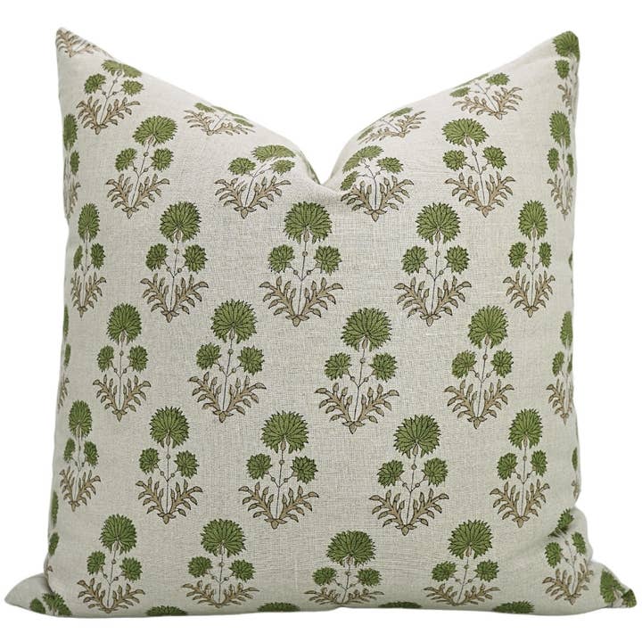 Block Print Handmade Pure Linen Pillow Cover- Rishi for wholesale by Fabdivine