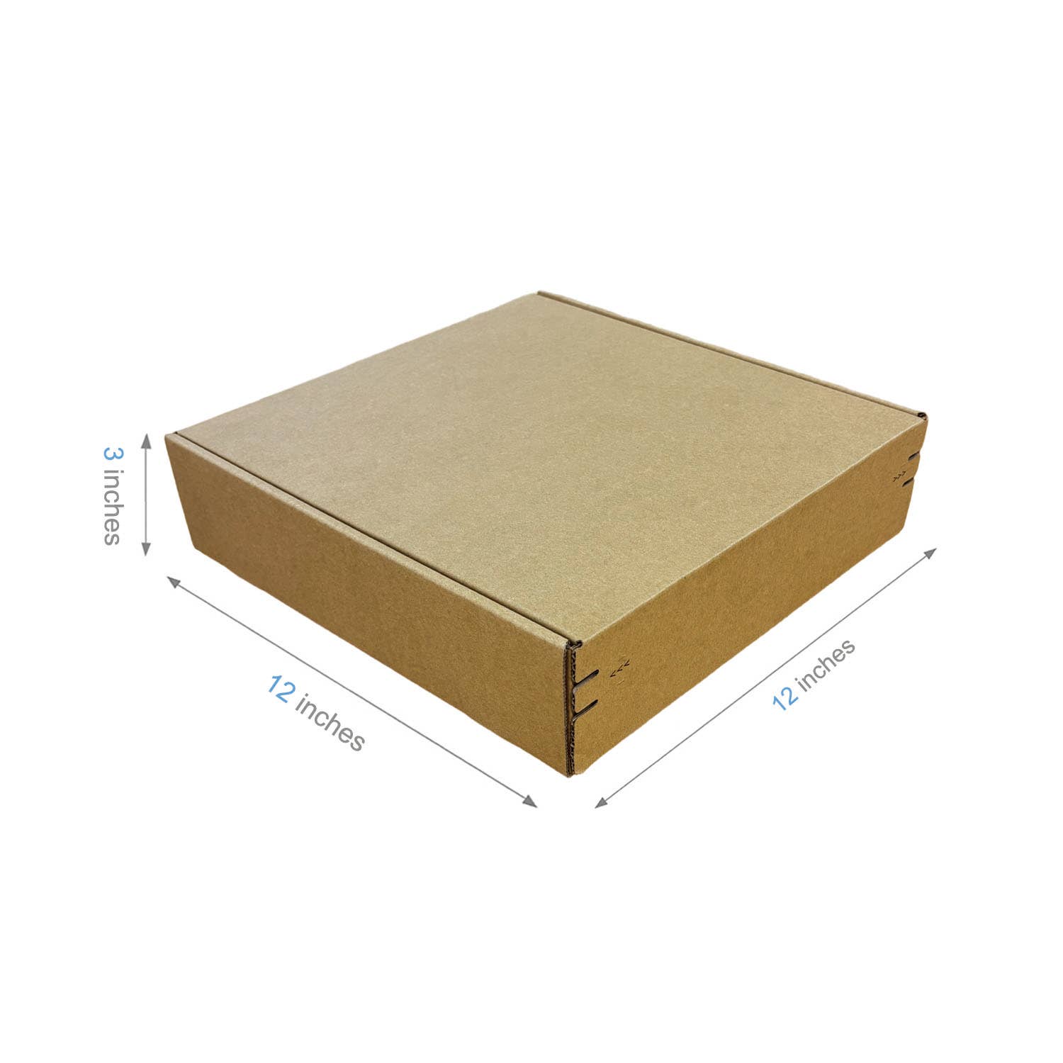 Kis Paper - Wholesale Envelopes - 40pcs 12"x12"x3" Kraft Corrugated Paper Mailer Boxes