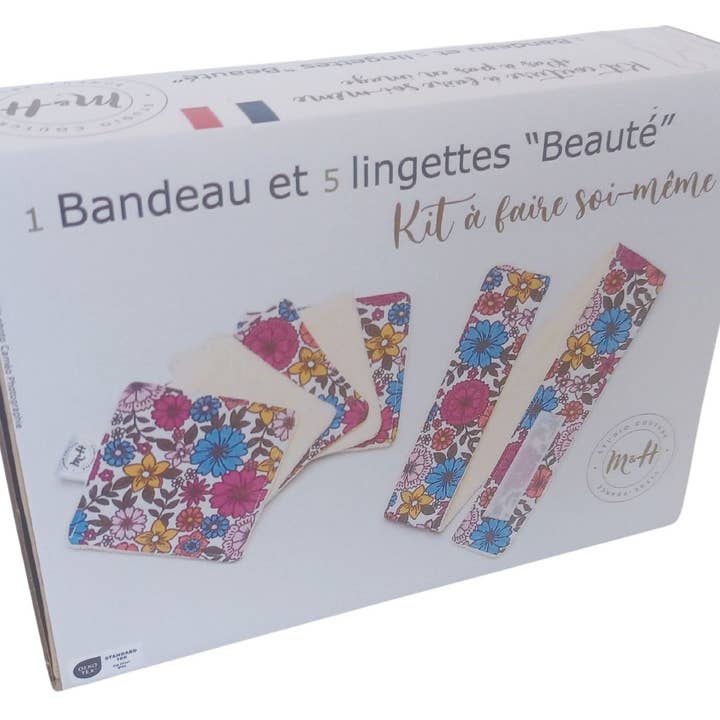 M&H Studio Produits Zéro déchet - Wholesale Craft Sewing Kit - DIY kit “1 headband and 5 wipes”2