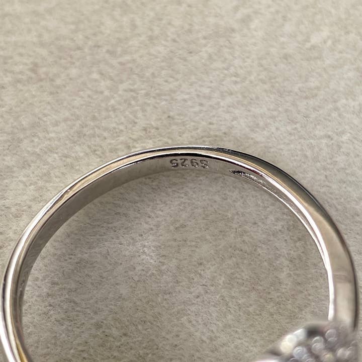 b29 - Wholesale Single stone/solitaire ring - 6A 8mm Japanese Crystal-White Akoya Pearl Ring Pink Overtone5