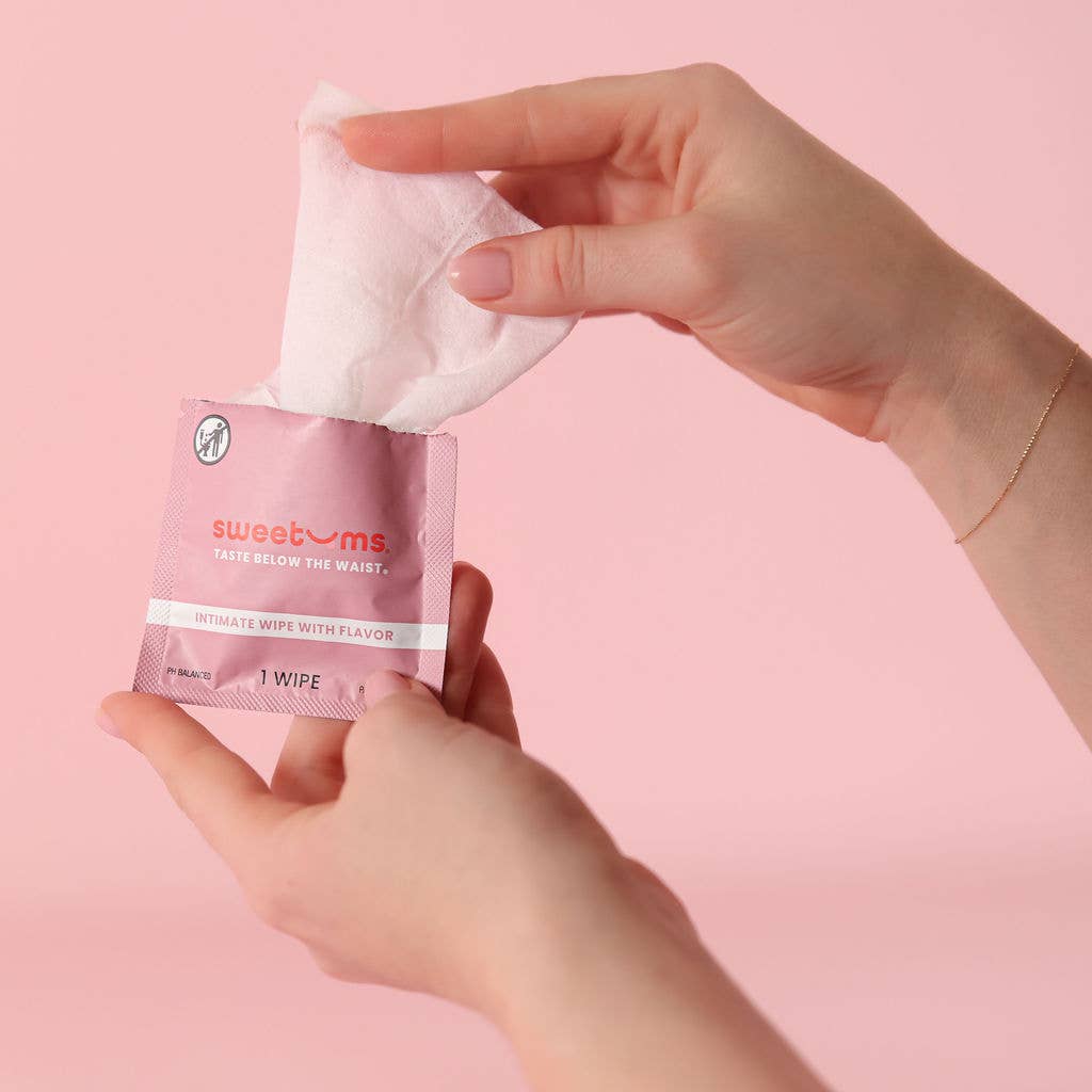 Sweetums - Wholesale Intimate Cleanser/Wipe - Grape Flavored Intimate Feminine Wipes Beauty Valentine's Da10