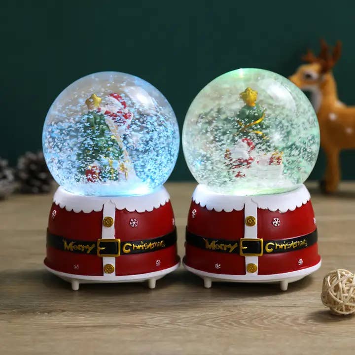 SINT - Wholesale Snow Globe - SINT Christmas Musical Glittering Water Snow Globe | Set of 23