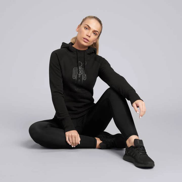 Female Transition Hoodie - Black for wholesale by HPE Activewear