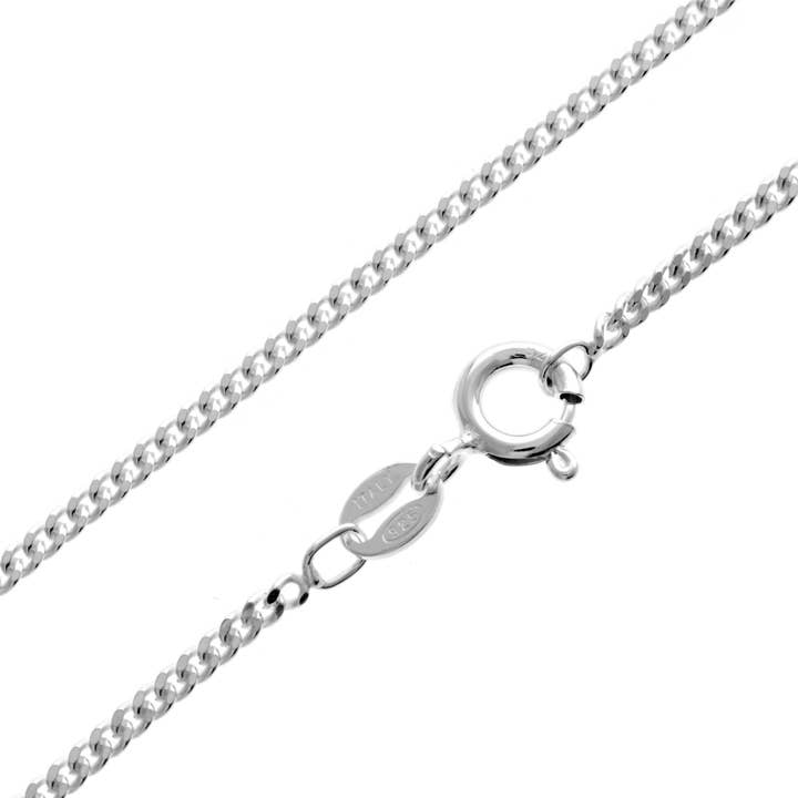 SilverAmber Jewellery - Wholesale Link & Chain Necklace - Made in Italy - 925 Sterling Silver 2 Sturdy 2 mm Thick Unisex Curbs Chain Necklace - GCH0202