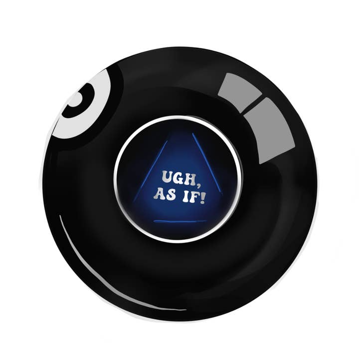 90s/Y2K Toy Magic 8 Ball / Ugh As If Sticker for wholesale by Aha Studio