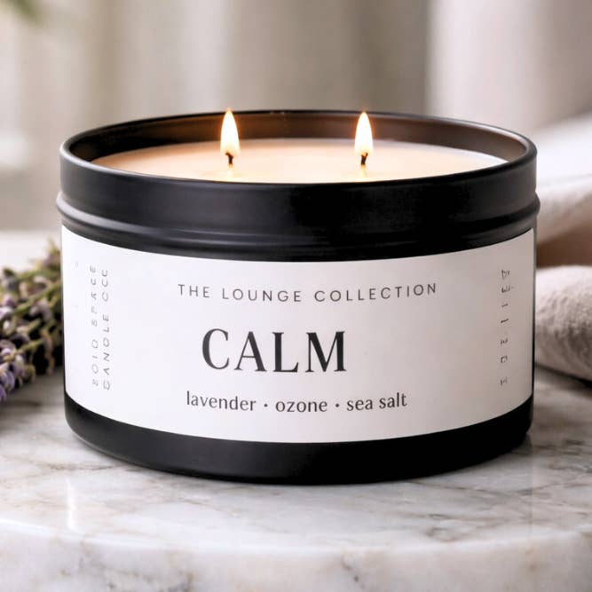 CALM - Ozono + Lavanda + Sal Marinho - Lata de Vela de Soja de 170 g por atacado de Bold Space Candle Co.