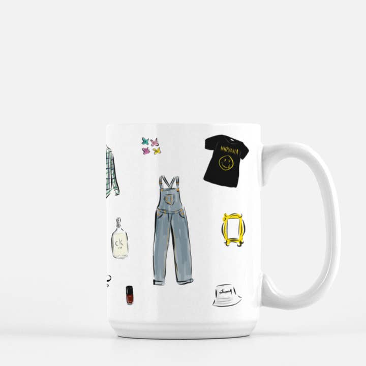 90s 15 – Coffee Mug for wholesale by Jennifer Vallez