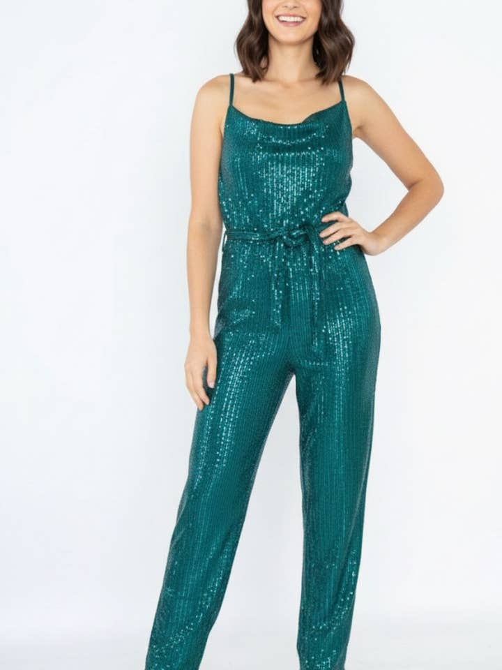 13230-grün Paillettenhoseanzug für den Großhandel von Lilie Rose