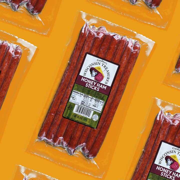 Gardner's Wisconsin Cheese and Sausage - Wholesale Jerky - Honey Ham Snack Sticks