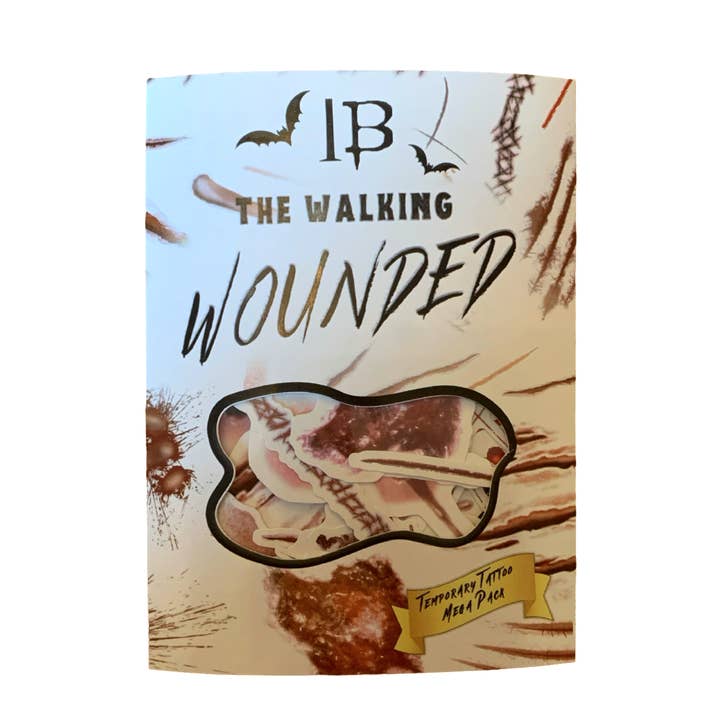 Huge set of 34 x SFX temporary tattoos 'The Walking Wounded' for wholesale by InkBound Bespoke Temporary Tattoos