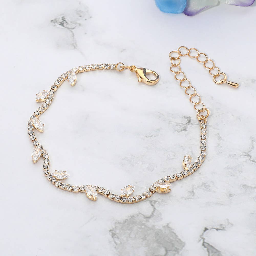 Sensibling Corp. - Wholesale Tennis Bracelet - CZ Marquise Cluster Accent Evening Tennis Bracelet1