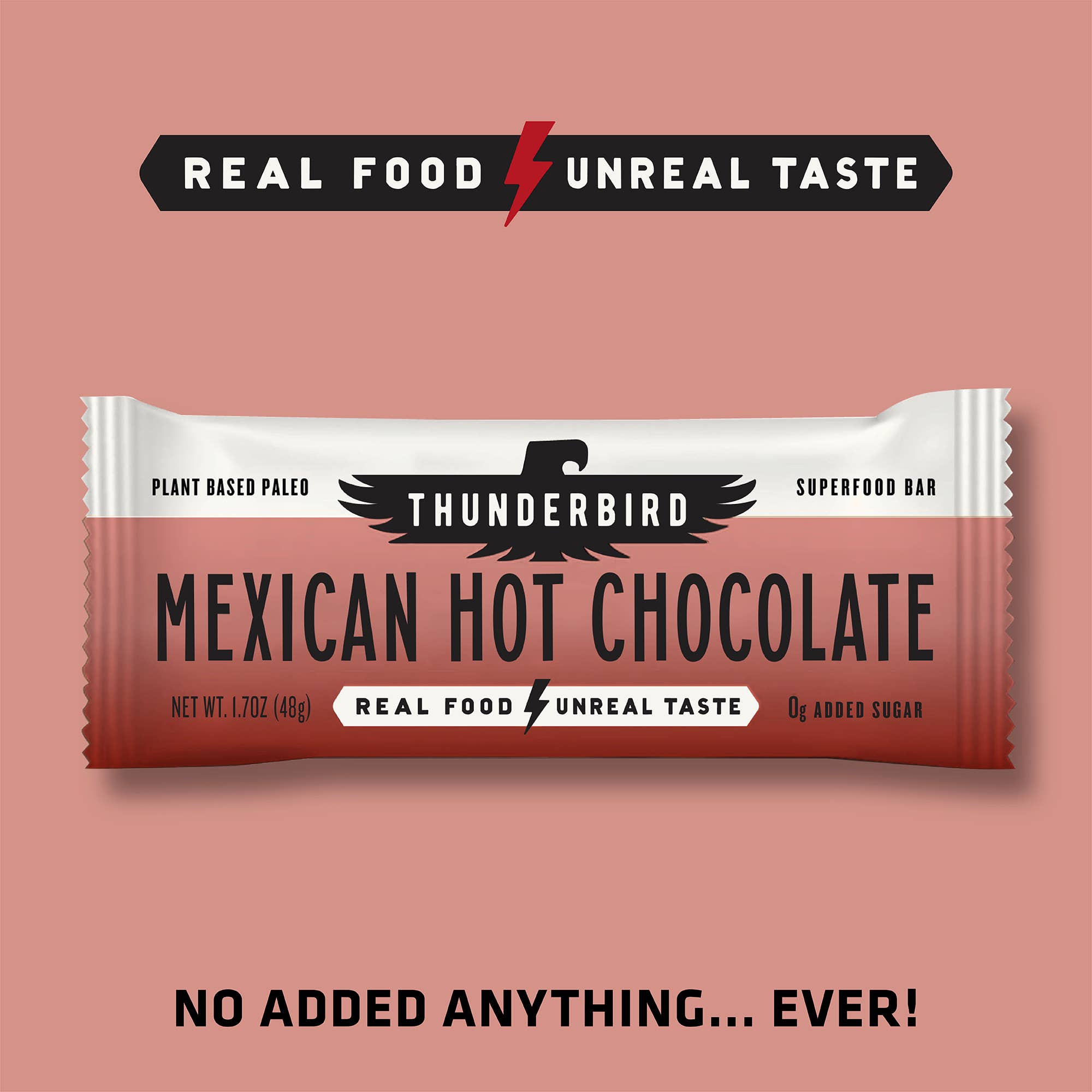 Thunderbird Real Food Bars - Wholesale Snack Bar - NEW! Mexican Hot Chocolate - Box of 12 Bars4