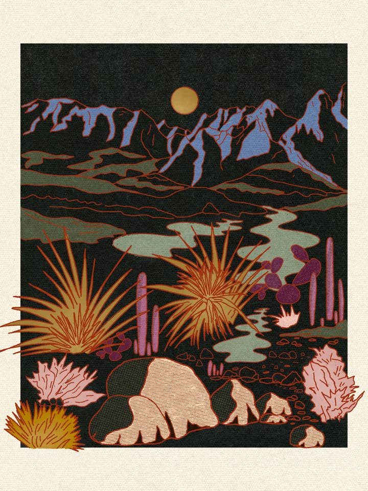 Nowhere - Impression numérique d'art paysager pour la vente par Sunrise Via Lola