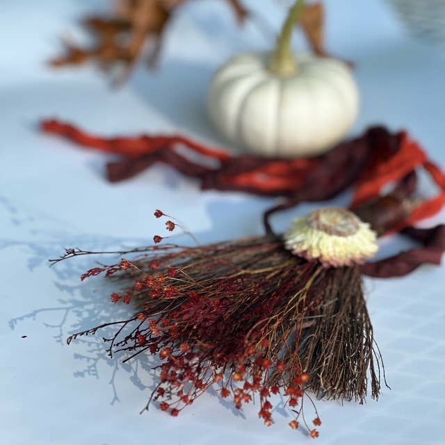 Topanga Window - Wholesale Meditation Supplies - Besom Broom Fall Harvest2