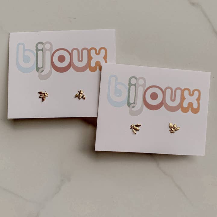 Bijoux Boutique LLC - Wholesale Stud/Post Earrings - Honeybee Stud Earrings3