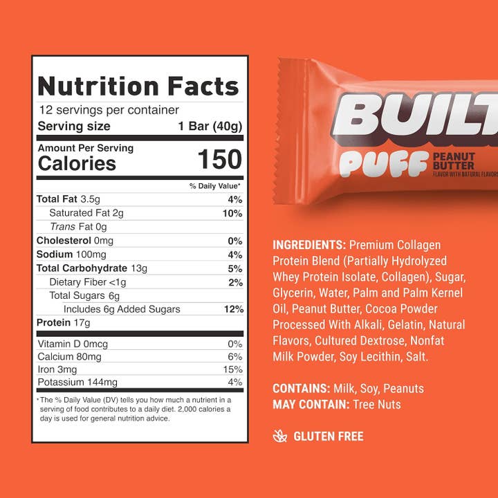 Campus Protein - Wholesale Snack Bar - Built Puff Protein Bar12