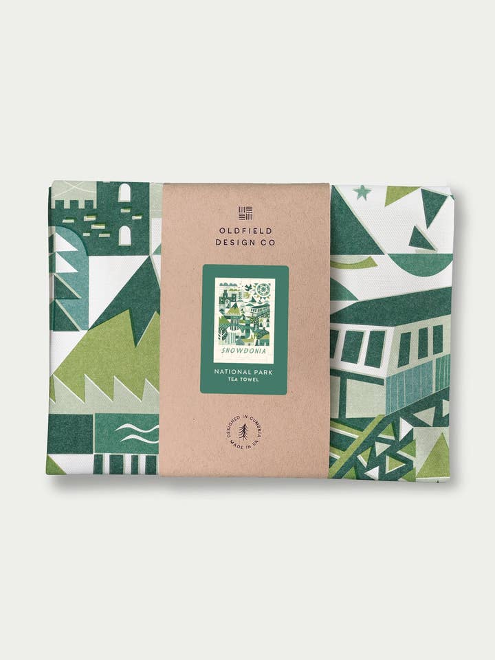 Torchon du Parc National de Snowdonia pour la vente par Oldfield Design Co