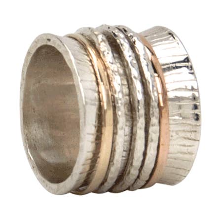 Anello da meditazione Bliss in argento Sterling per la vendita all'ingrosso da parte di MeditationRings