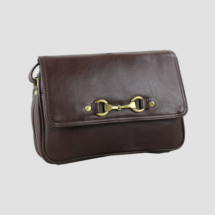 REMOVED BRAND – wholesale Shoulder bag – women's – Isla Shoulder Bag with Snaffle in Brown1