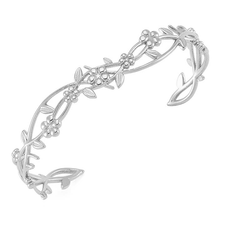 Handgefertigtes Silberarmband mit Kirschblüten für den Großhandel von Amorium