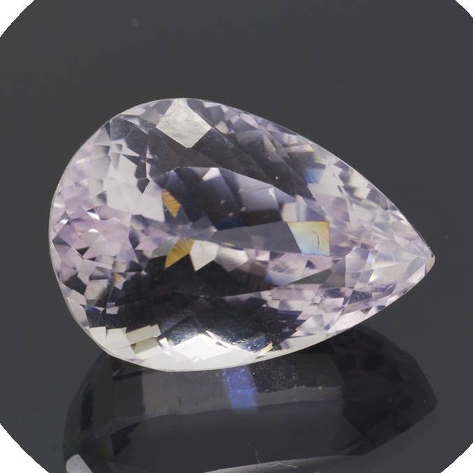 13.09 ct Kunzite Pera (Lágrima) por atacado de Naturjoya