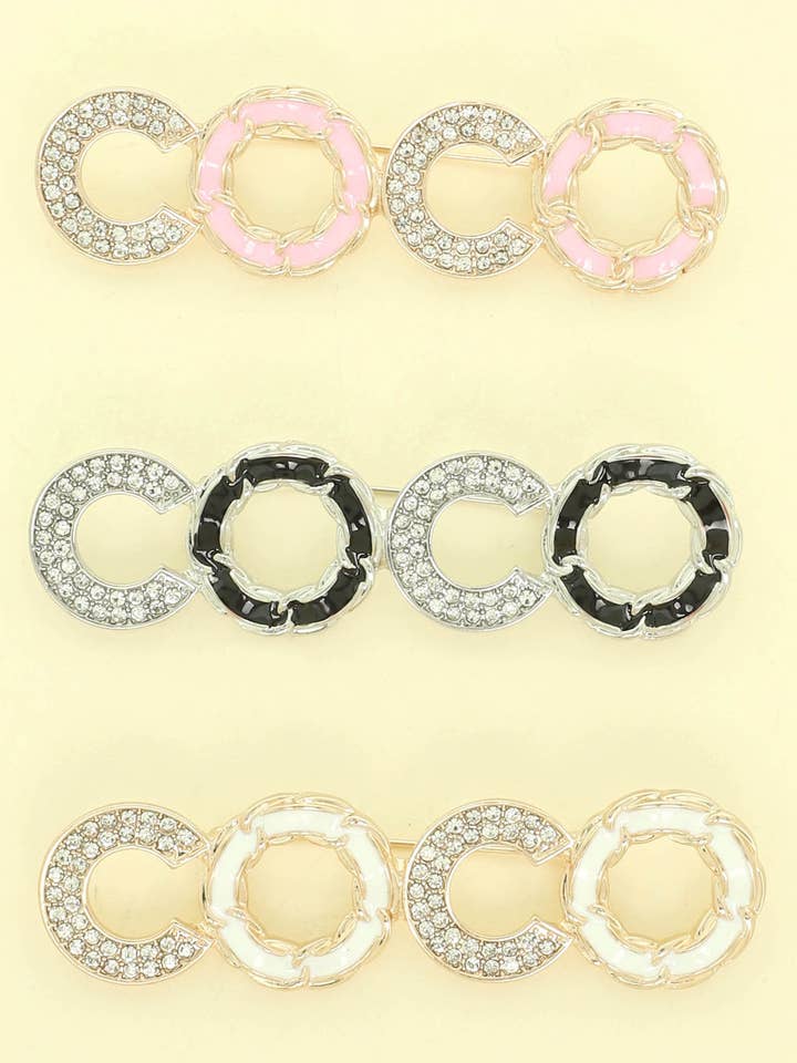 Fashionista C Shape CO CO Brooch Pin for wholesale by anbfashion