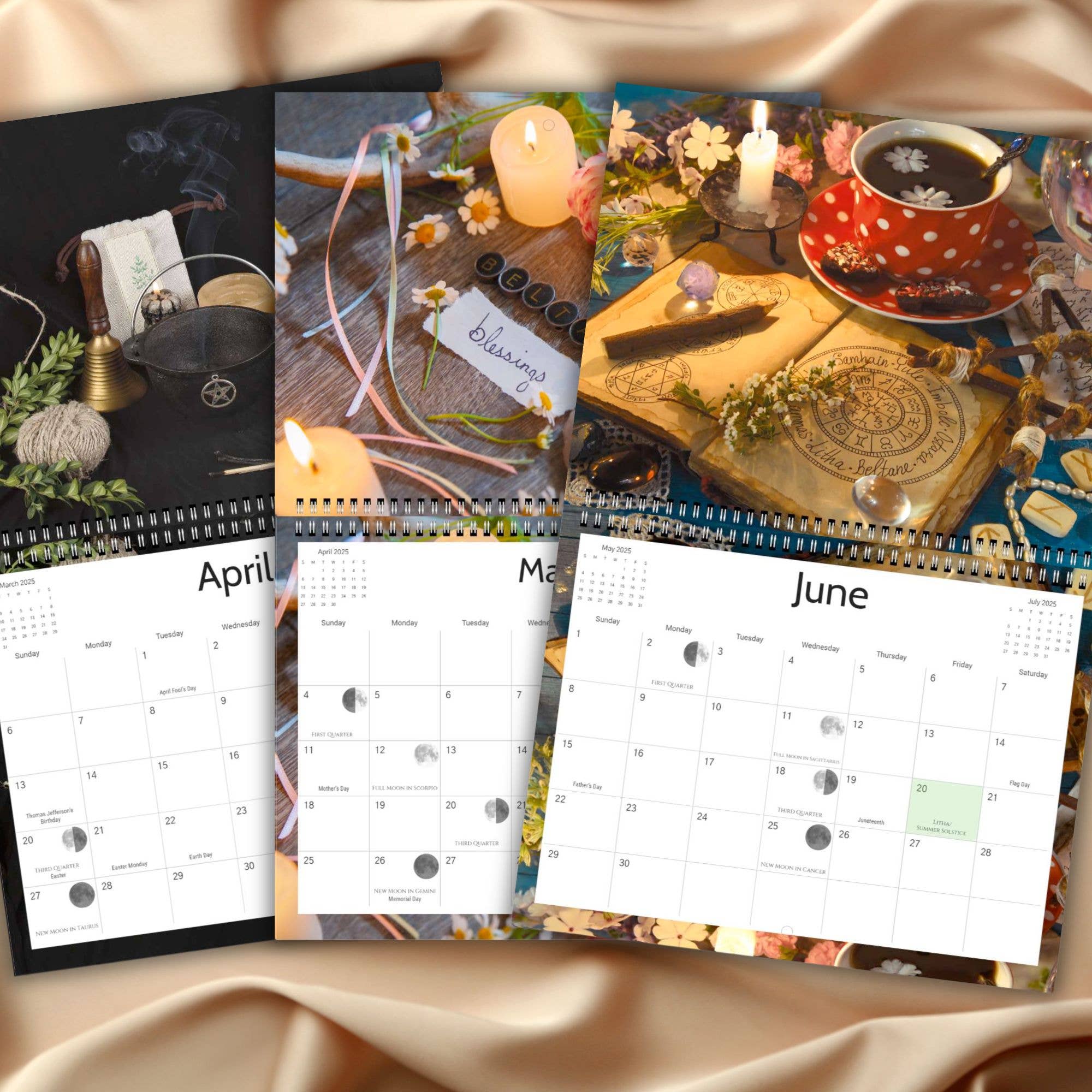 Calendar Magic Co. - Vendita all'ingrosso Calendario - Calendario WICCAN 2026 - Ruota dell'Anno1