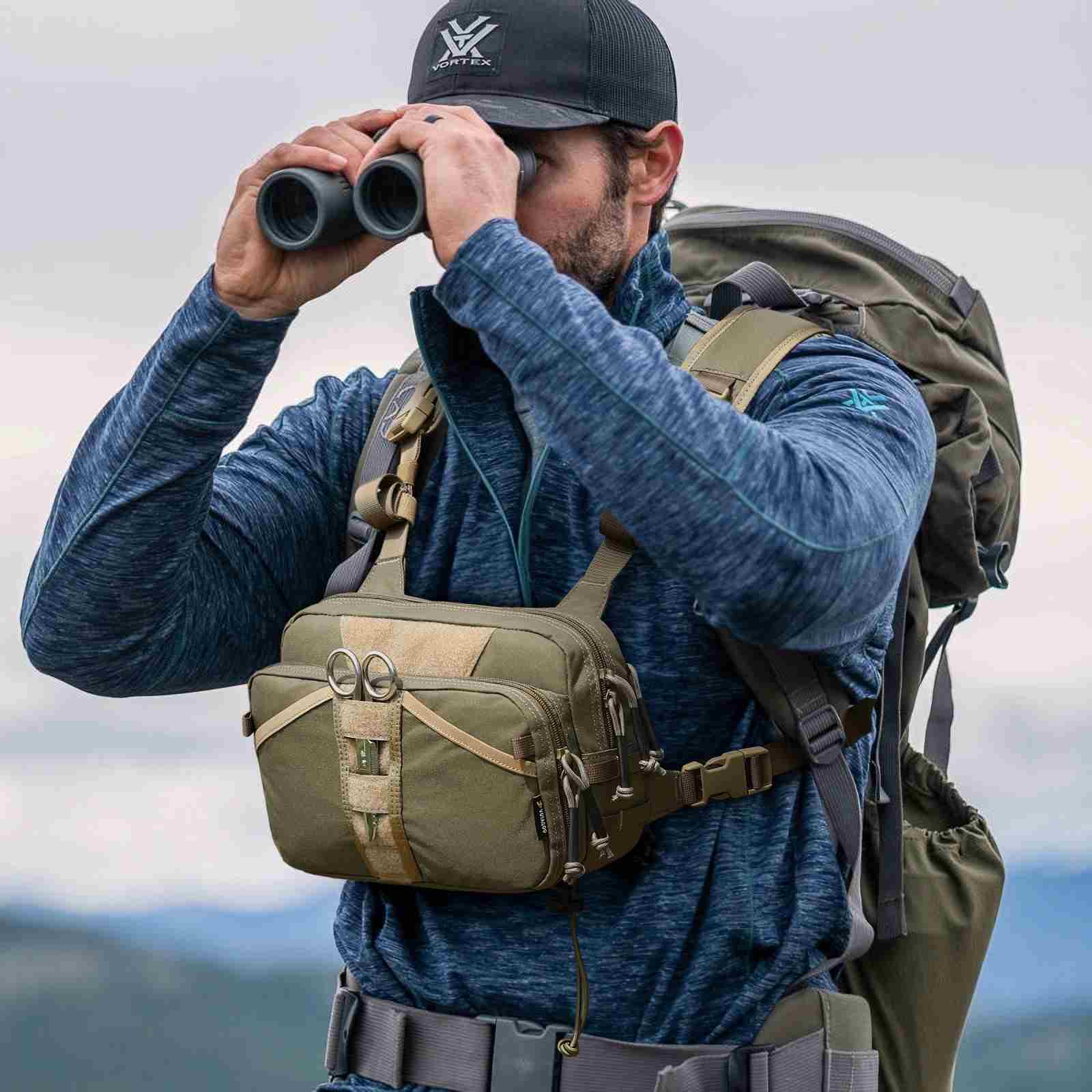 Antarctica Outdoors - Wholesale Sporting Accessories - Votagoo Fishing Chest Pack, Fly Fishing Bag for Men and Women, Tackle and Fly Boxes Storage Pack, Hunting Binocular Pack9